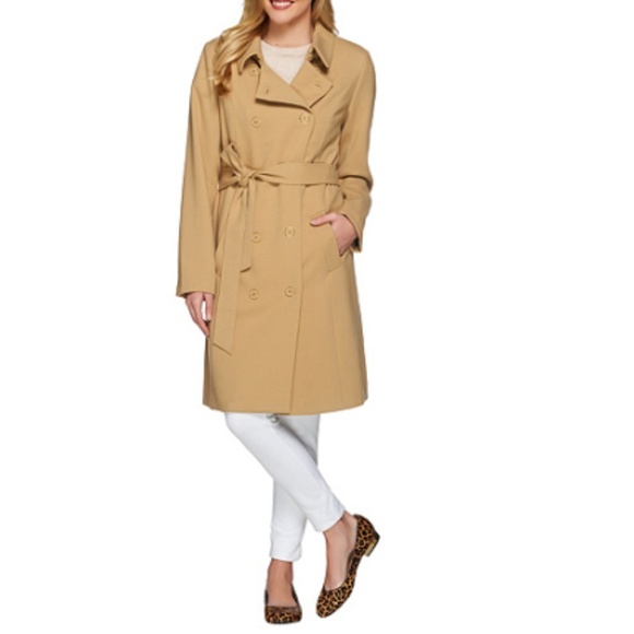 Isaac Mizrahi Jackets & Blazers - NEW Isaac Mizrahi Soft, Water Repellent Trench